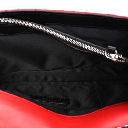 Chanel Lambskin Quilted Tri-Color Flap Red White Black 4 of 10