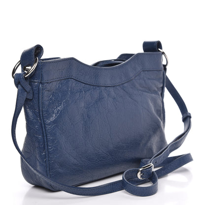Balenciaga Agneau Classic Hardware Silver Hardware Hip Bleu Profond 3 of 9