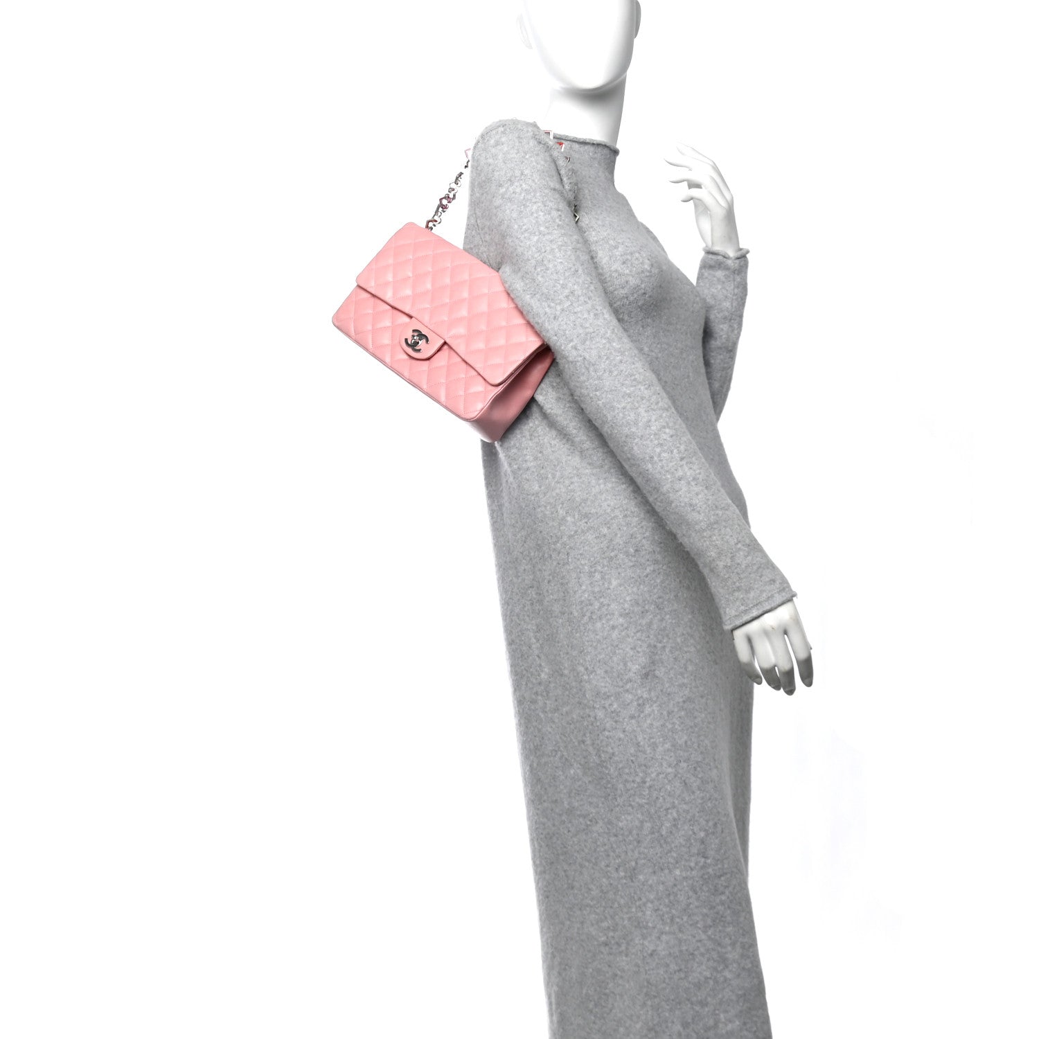 Chanel Lambskin Medium Heart Valentine Flap Pink 3 of 11