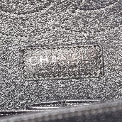 Chanel Pearly Caviar Quilted Jumbo Double Flap Grey 6 of 9
