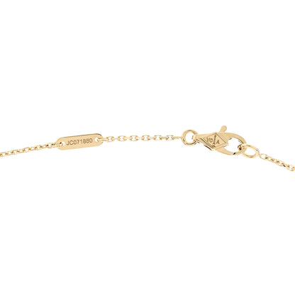 Van Cleef & Arpels 18K Yellow Gold Mother of Pearl Sweet Alhambra Butterfly Pendant Necklace 5 of 6