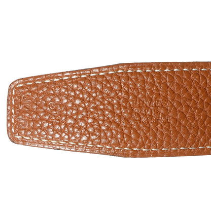 Hermes Box Togo 32mm H Belt 80 Gold Black 4 of 9