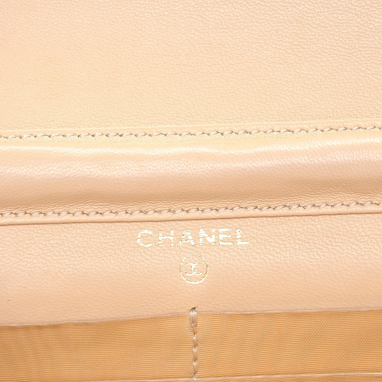 Chanel Caviar Wallet on Chain WOC Beige 6 of 10