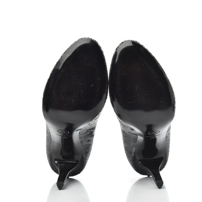 Chanel Sequin Pumps 39 Black 5 of 9