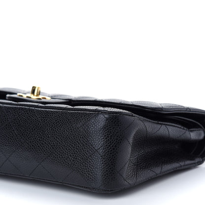 Chanel Caviar Quilted Medium Double Flap Black 9 of 13