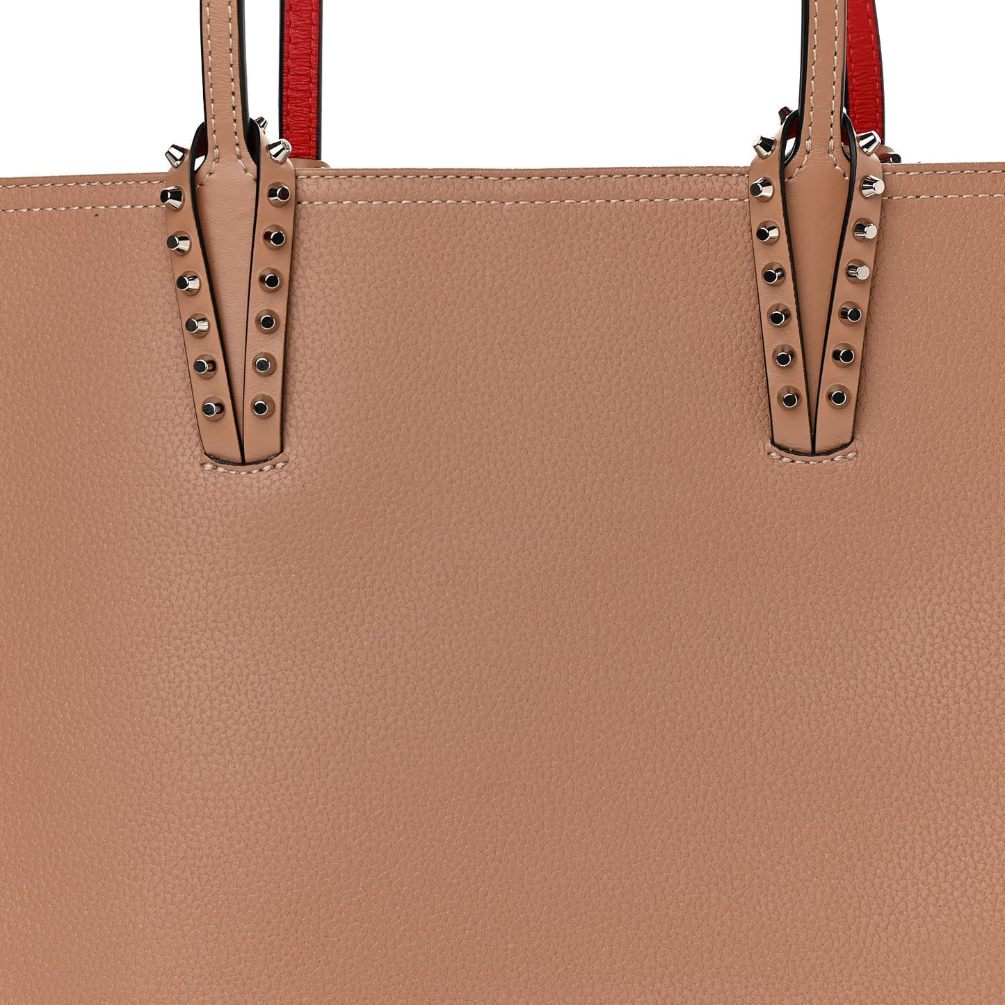 Calfskin Spikes East West Cabata Tote Nude
