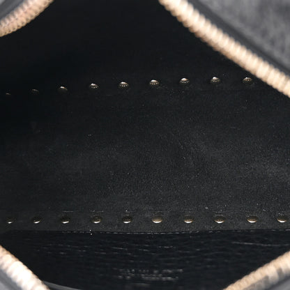 Valentino Garavani Pebbled Calfskin Rockstud Camera Crossbody Bag Black 5 of 15
