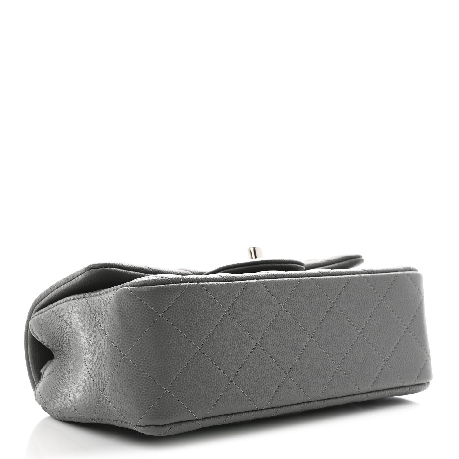 Chanel Caviar Quilted Mini Rectangular Flap Grey 4 of 11