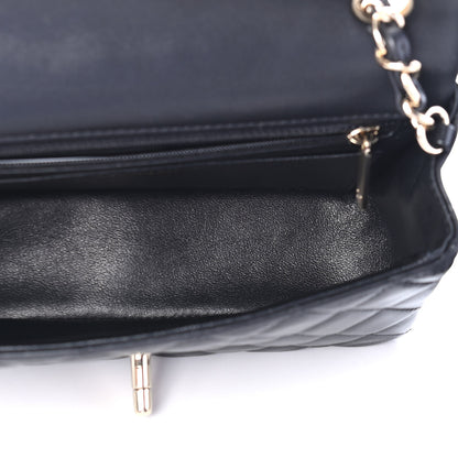 Chanel Lambskin Quilted Mini Rectangular Flap Black 5 of 9