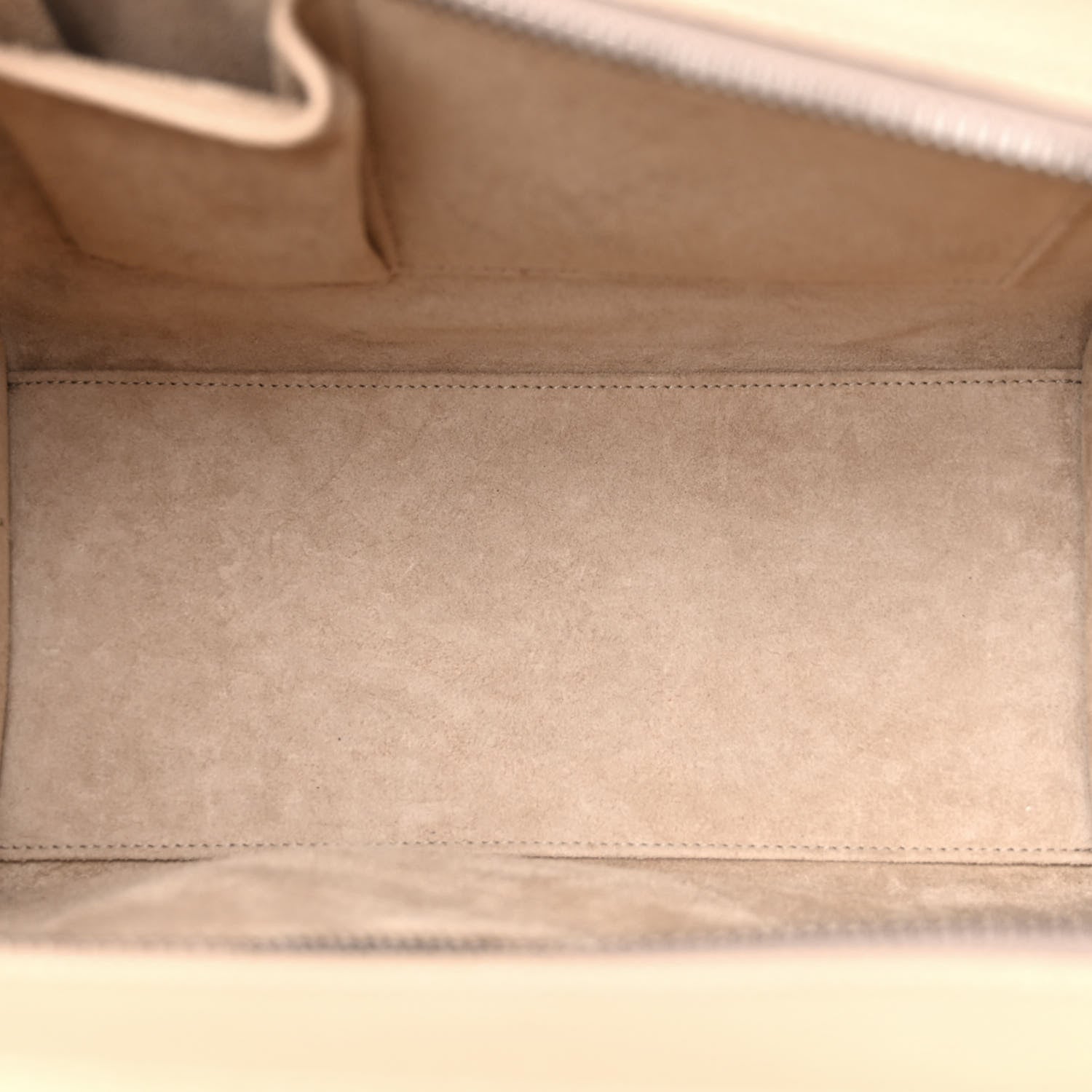 Celine Drummed Calfskin Micro Luggage Dune 5 of 11