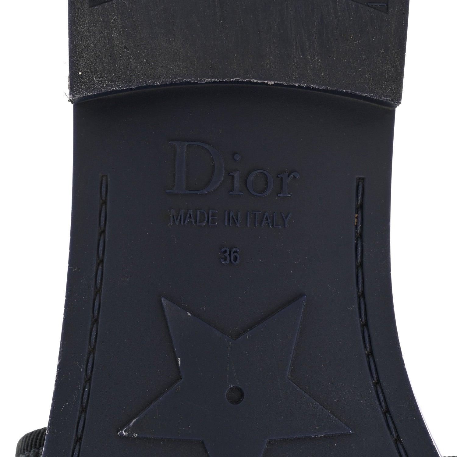 Christian Dior Technical Stretch Fabric Camouflage Dio(r)evolution Slide Sandals 36 Deep Blue 6 of 9