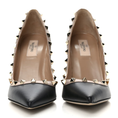 Valentino Garavani Nappa Rockstud 100mm Pumps 39 Black Poudre 2 of 7