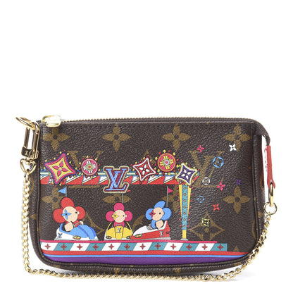 Louis Vuitton Monogram 2020 Christmas Animation Bumper Cars Mini Pochette Accessories Coquelicot 1 of 6