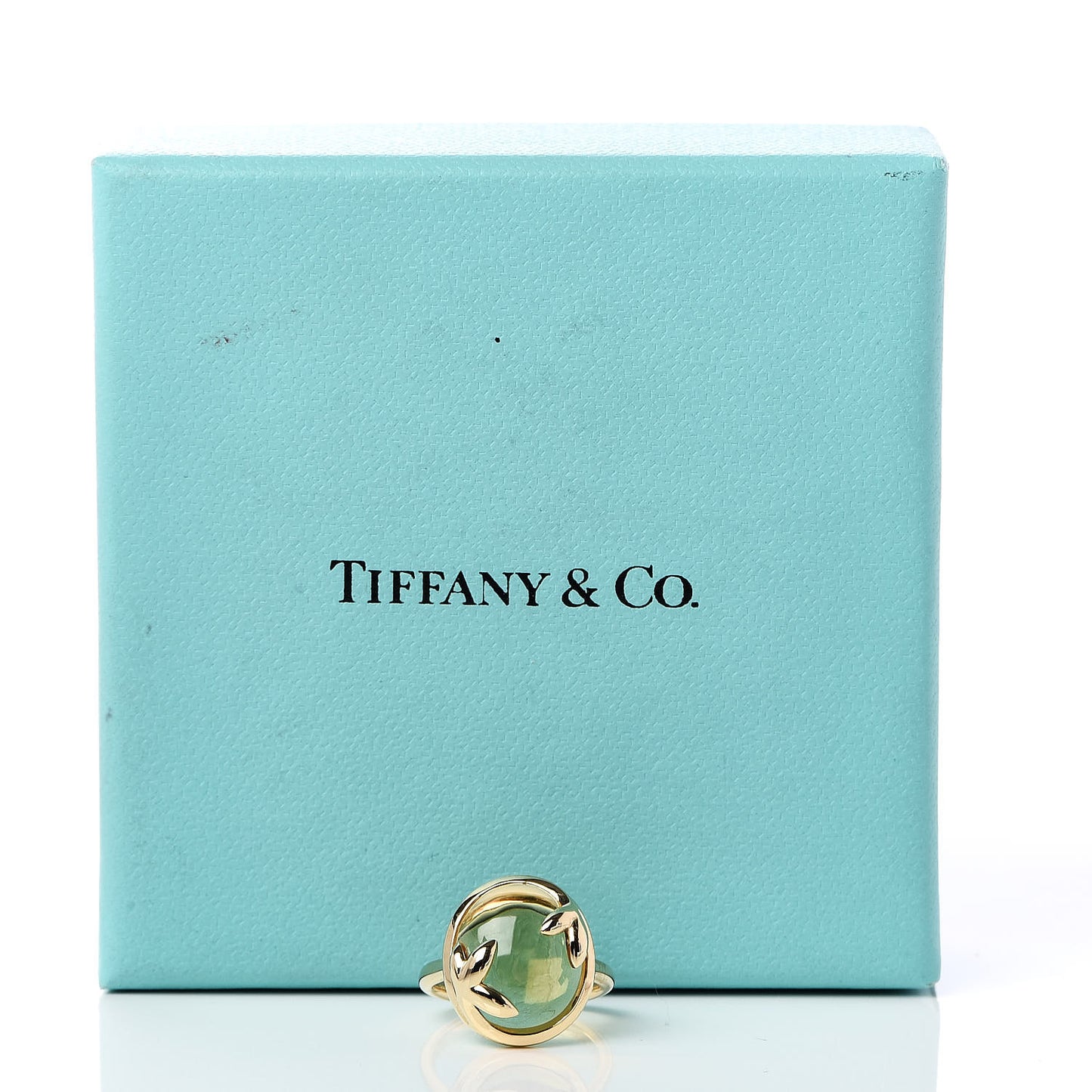 18K Yellow Gold Citrine Paloma Picasso Olive Leaf Ring 46 3.75