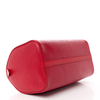 Louis Vuitton Epi Speedy 30 Castillan Red 4 of 12