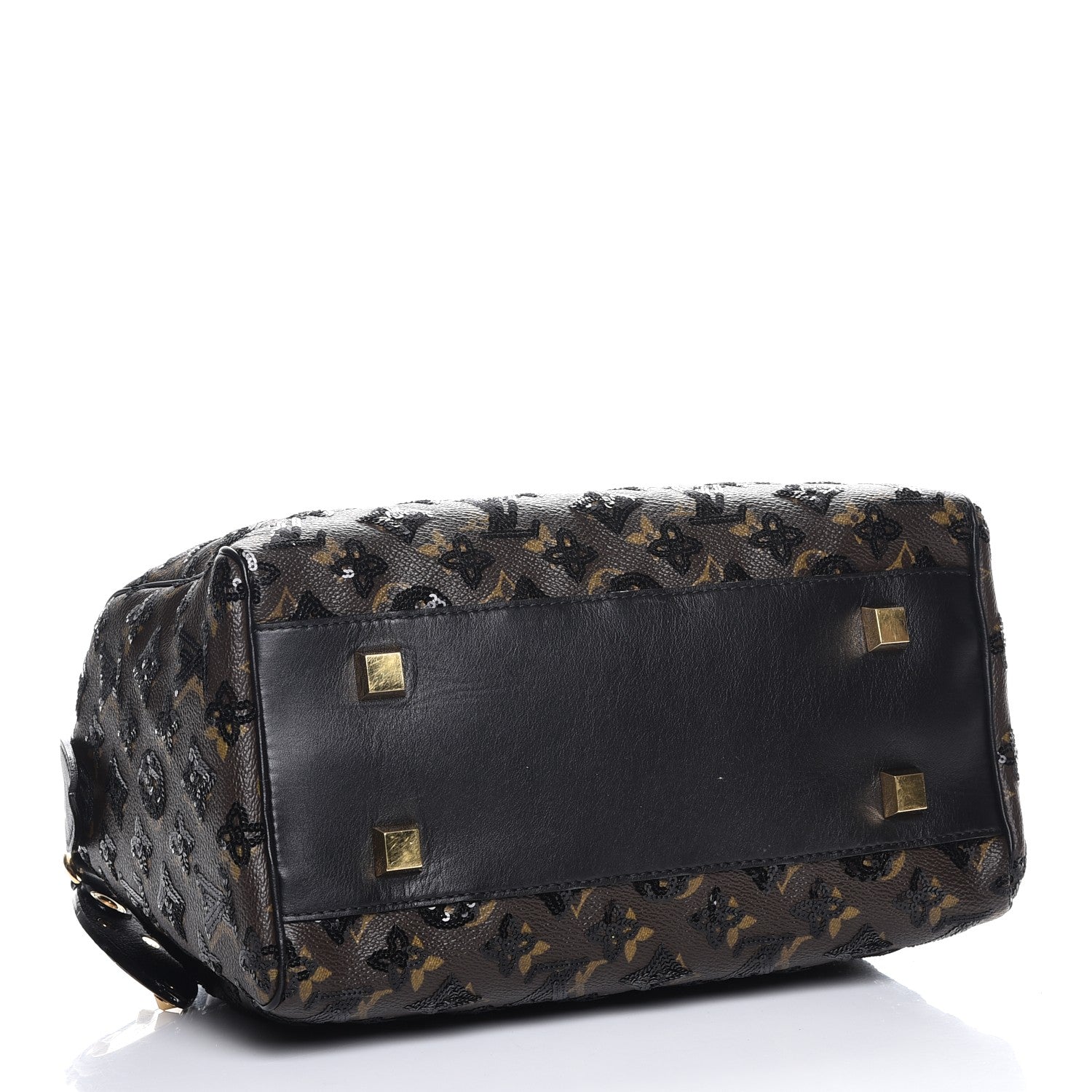 Louis Vuitton Monogram Sequins Eclipse Speedy 28 Black 4 of 8