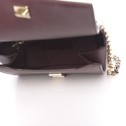 Givenchy Textured Calfskin Mini Pandora Box Chain Crossbody Bag Oxblood 5 of 17