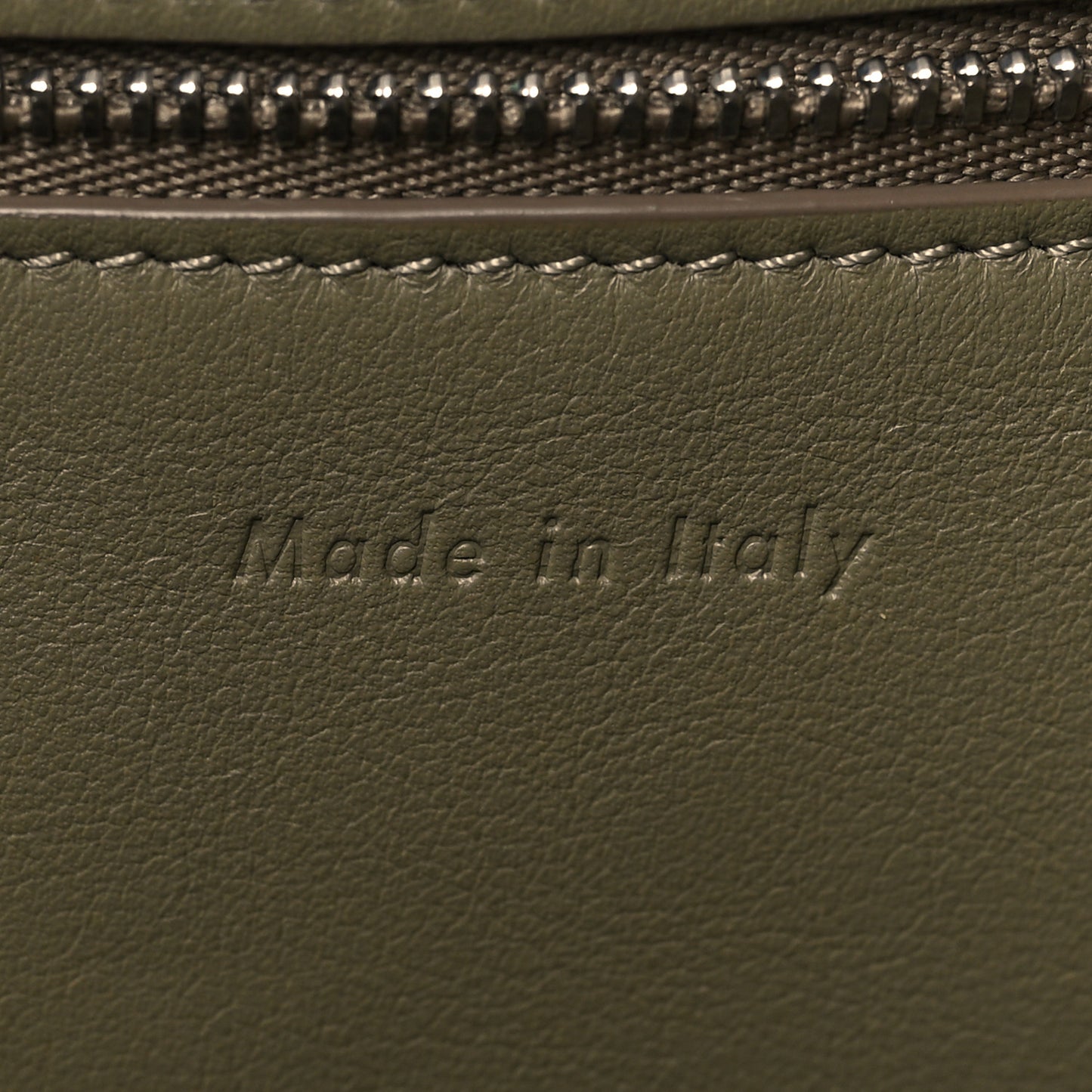 Supple Grained Calfskin Small Big Bag Sage