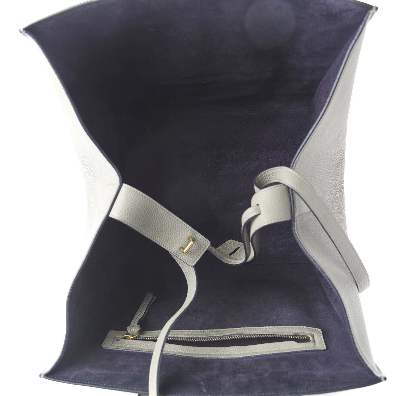 Celine Baby Grained Calfskin Medium Phantom Luggage Grey 4 of 12