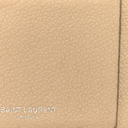 Saint Laurent Grained Calfskin 5 Fragments Zip Pouch Card Holder Nude 11 of 11