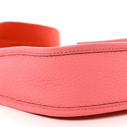Hermes Taurillon Clemence Amazone Evelyne TPM Rose Azalee Rouge Pivoine 9 of 11