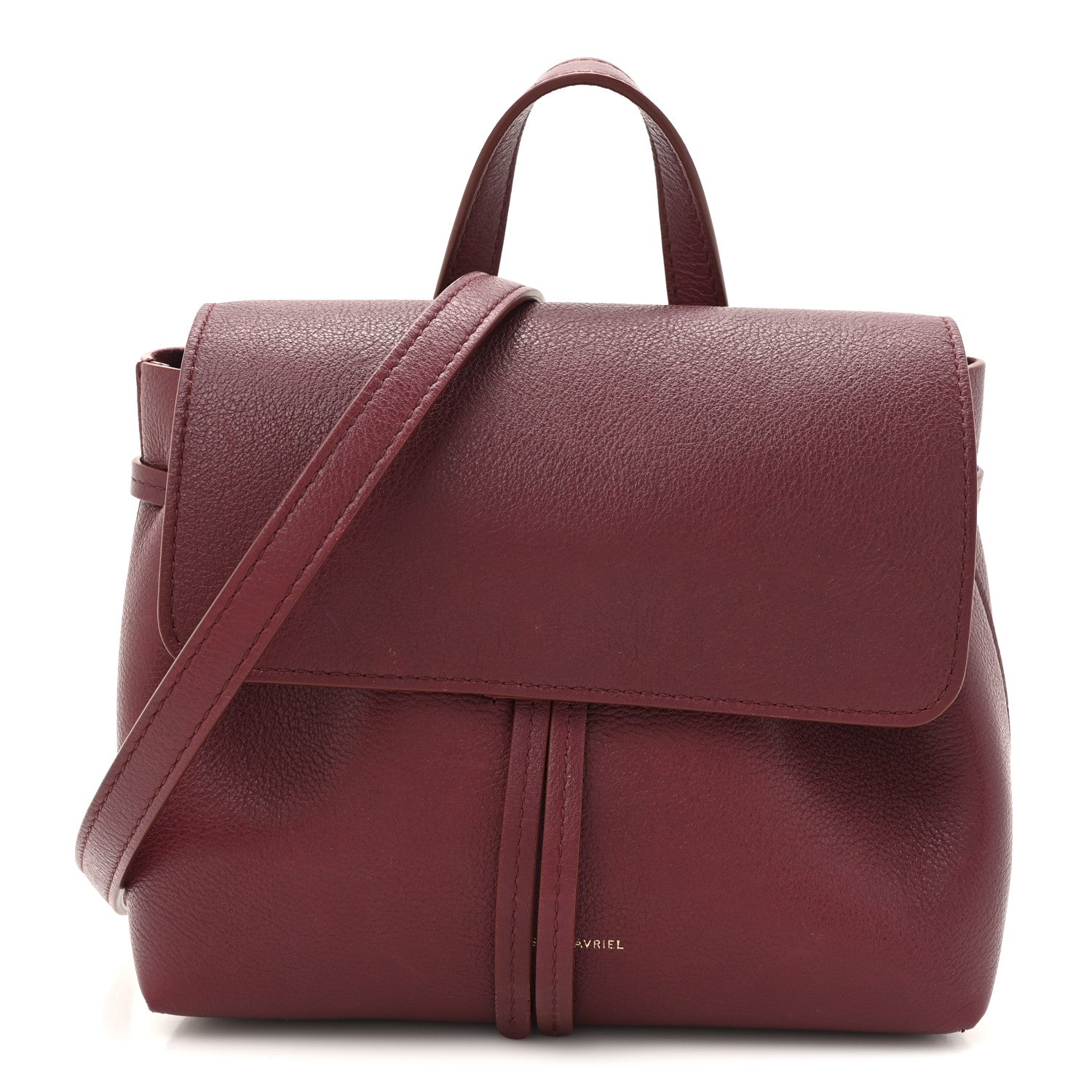 Mansur Gavriel Calfskin Mini Soft Lady Bag Claret 1 of 9