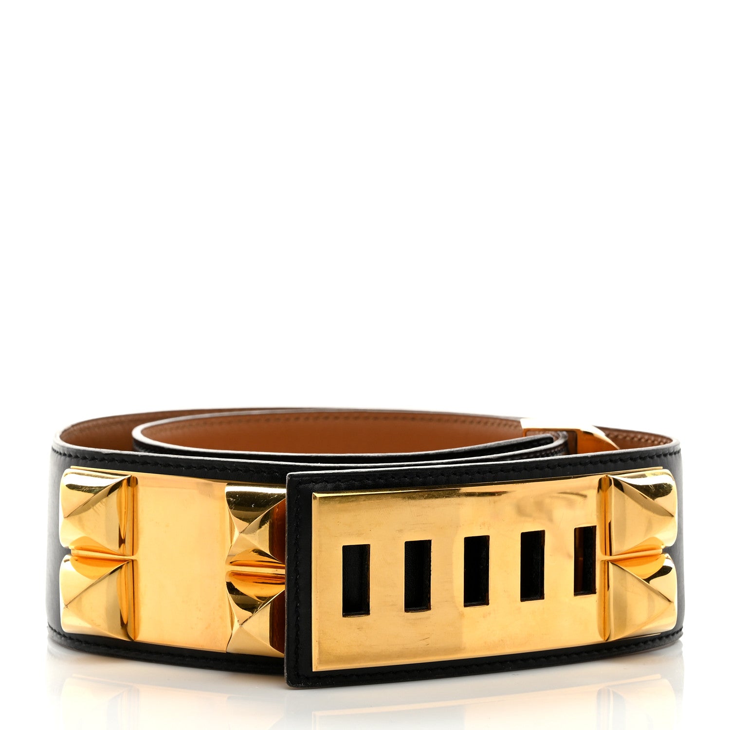 Hermes Box Collier De Chien CDC Belt 75 30 Black 2 of 6