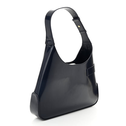 Salvatore Ferragamo Brushed Calfskin Gancini Hobo Midnight 3 of 10
