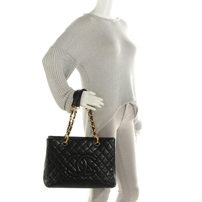 Chanel Caviar Quilted Grand Shopping Tote GST Black 2 of 7