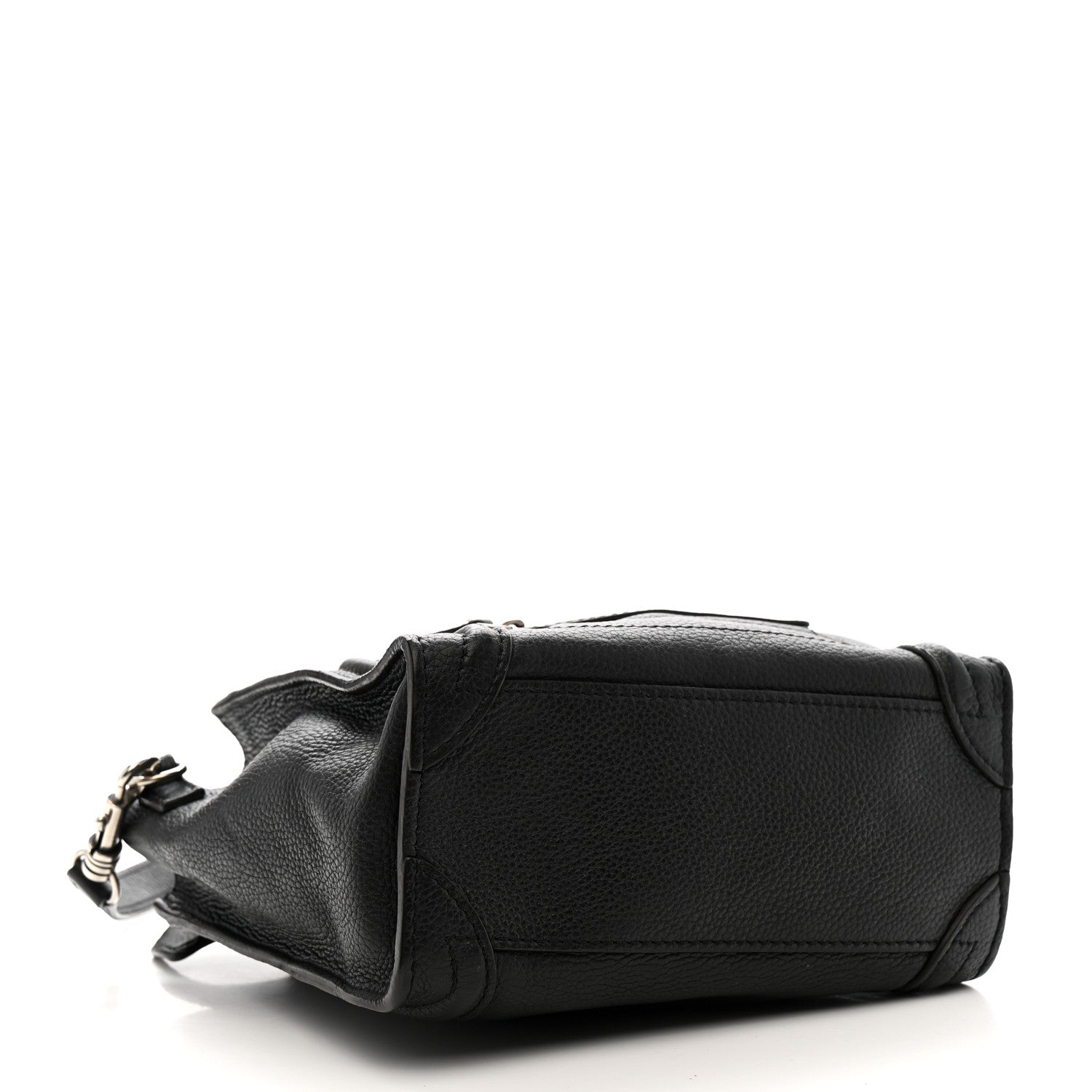 Celine Drummed Calfskin Nano Luggage Black 4 of 15