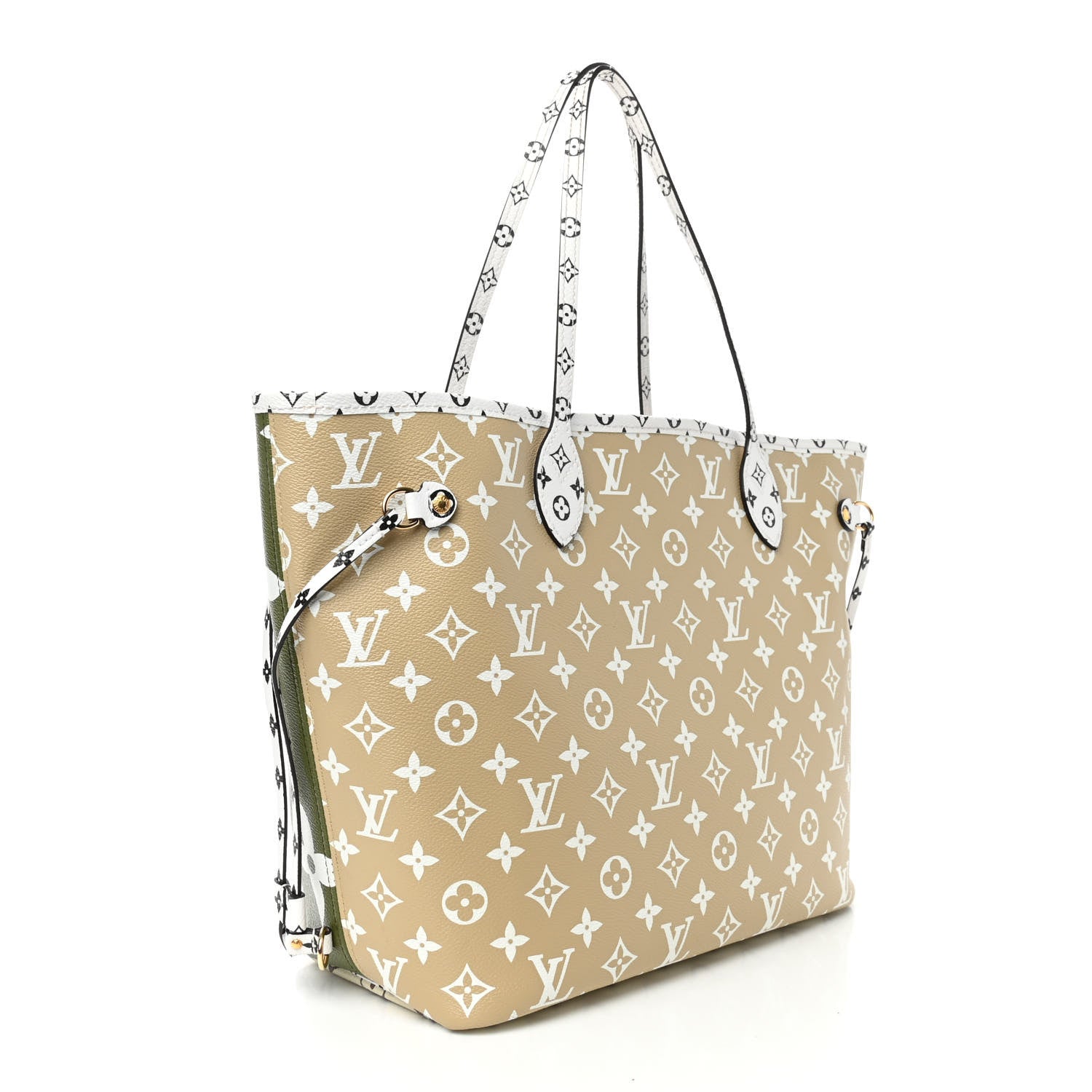 Louis Vuitton Monogram Giant Neverfull MM Kaki 4 of 10