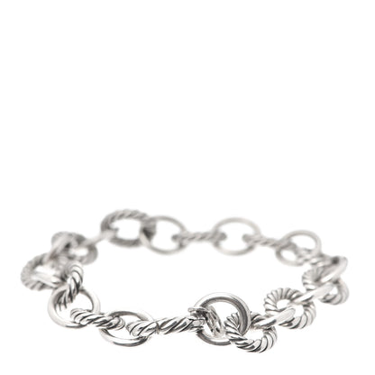 David Yurman Sterling Silver 12mm Large Oval Link Bracelet 3 of 5