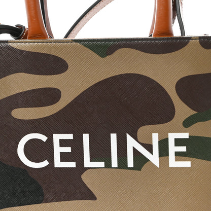 Celine Canvas Calfskin Mini Vertical Cabas Khaki 7 of 9
