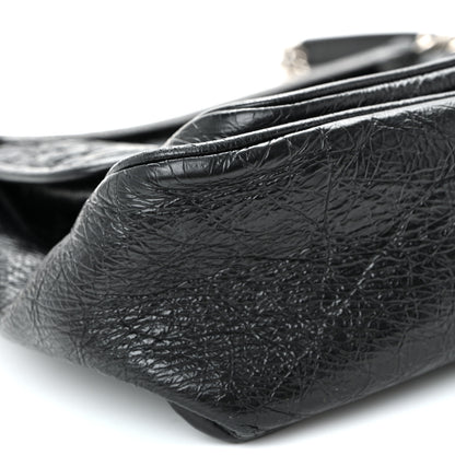 Saint Laurent Crinkled Calfskin Matelasse Monogram Medium Niki Chain Satchel Black 9 of 10
