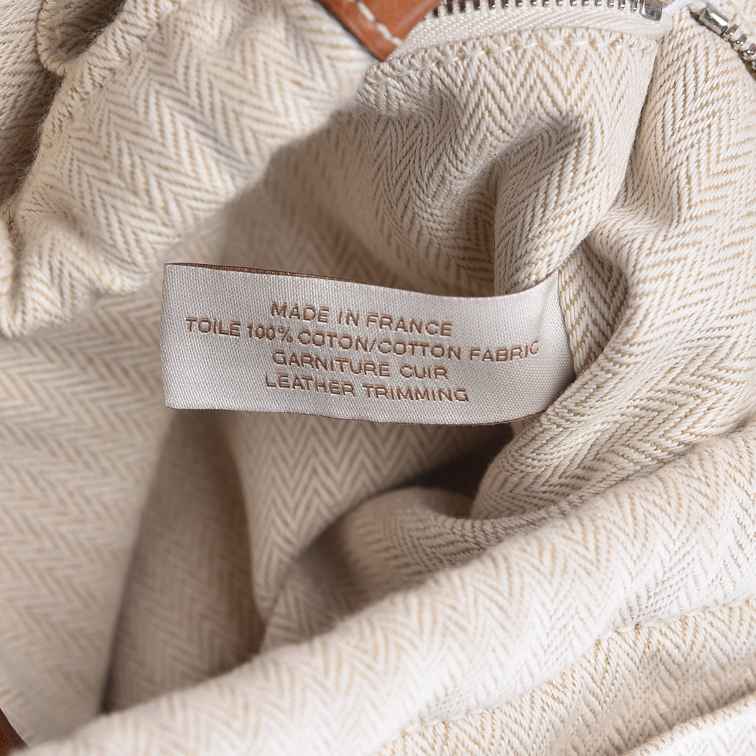Hermes Canvas Barenia Fourbi 25 MM Pouch Naturel Fauve 6 of 11