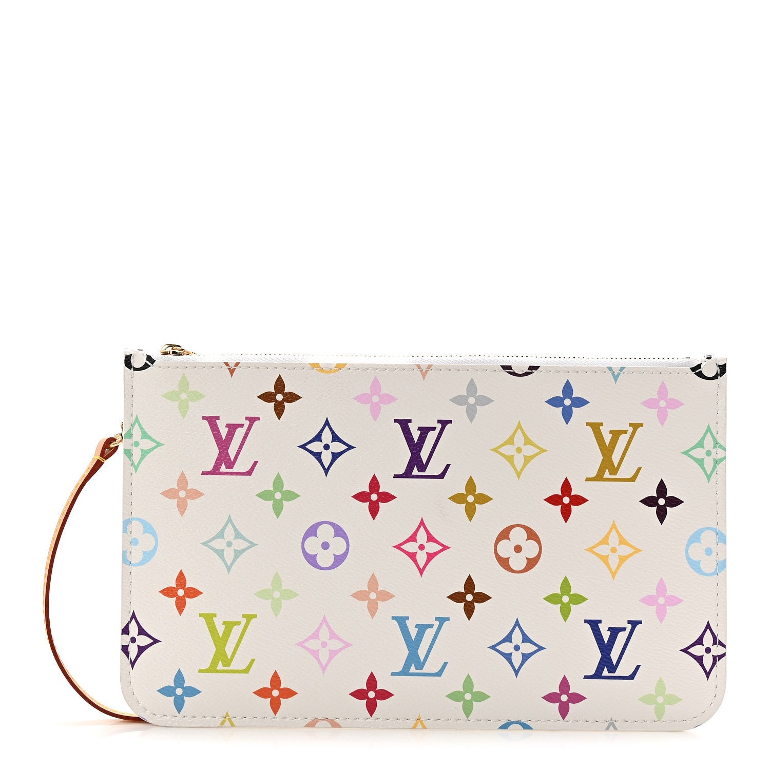 Louis Vuitton LV X TM Monogram Multicolor Neverfull Pochette White 1 of 6