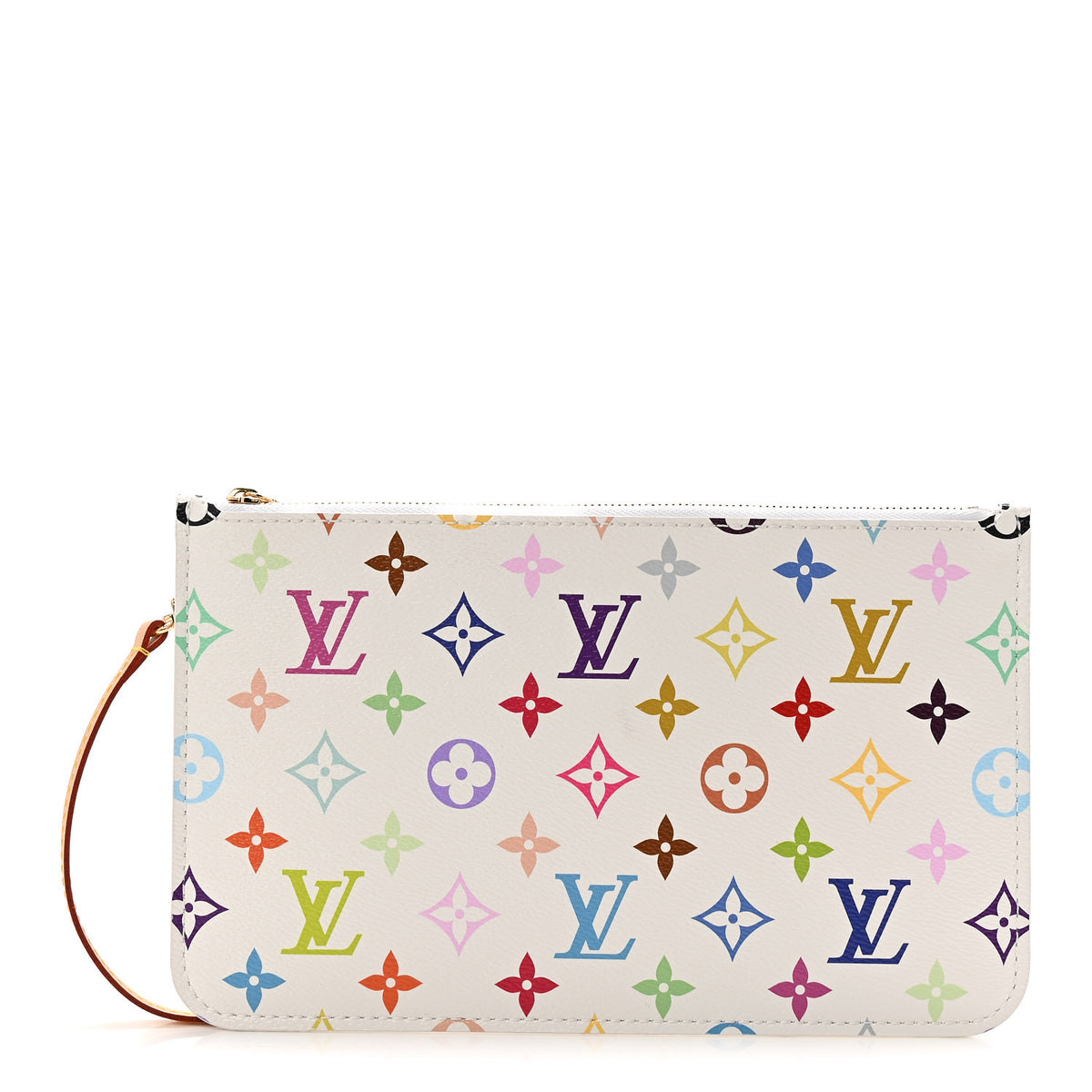 Louis Vuitton LV X TM Monogram Multicolor Neverfull Pochette White 1 of 6