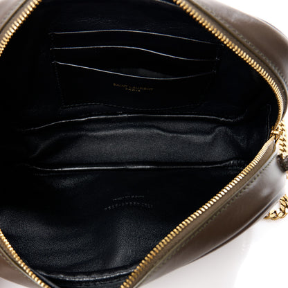 Saint Laurent Calfskin Matelasse Monogram Mini Lou Camera Bag Light Musk 5 of 11
