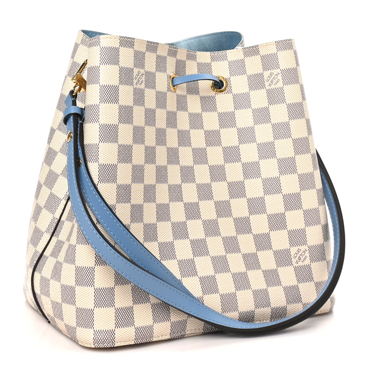 Damier Azur Neonoe MM Bleuet