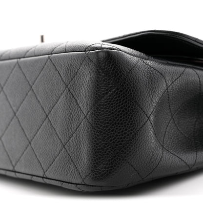 Chanel Caviar Quilted Jumbo Double Flap Black 10 of 11