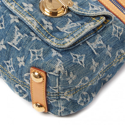 Louis Vuitton Monogram Denim Baggy PM Blue 4 of 7