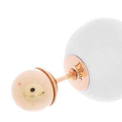 Christian Dior Mise En Dior Tribal Earrings Rose Gold Silver 4 of 4
