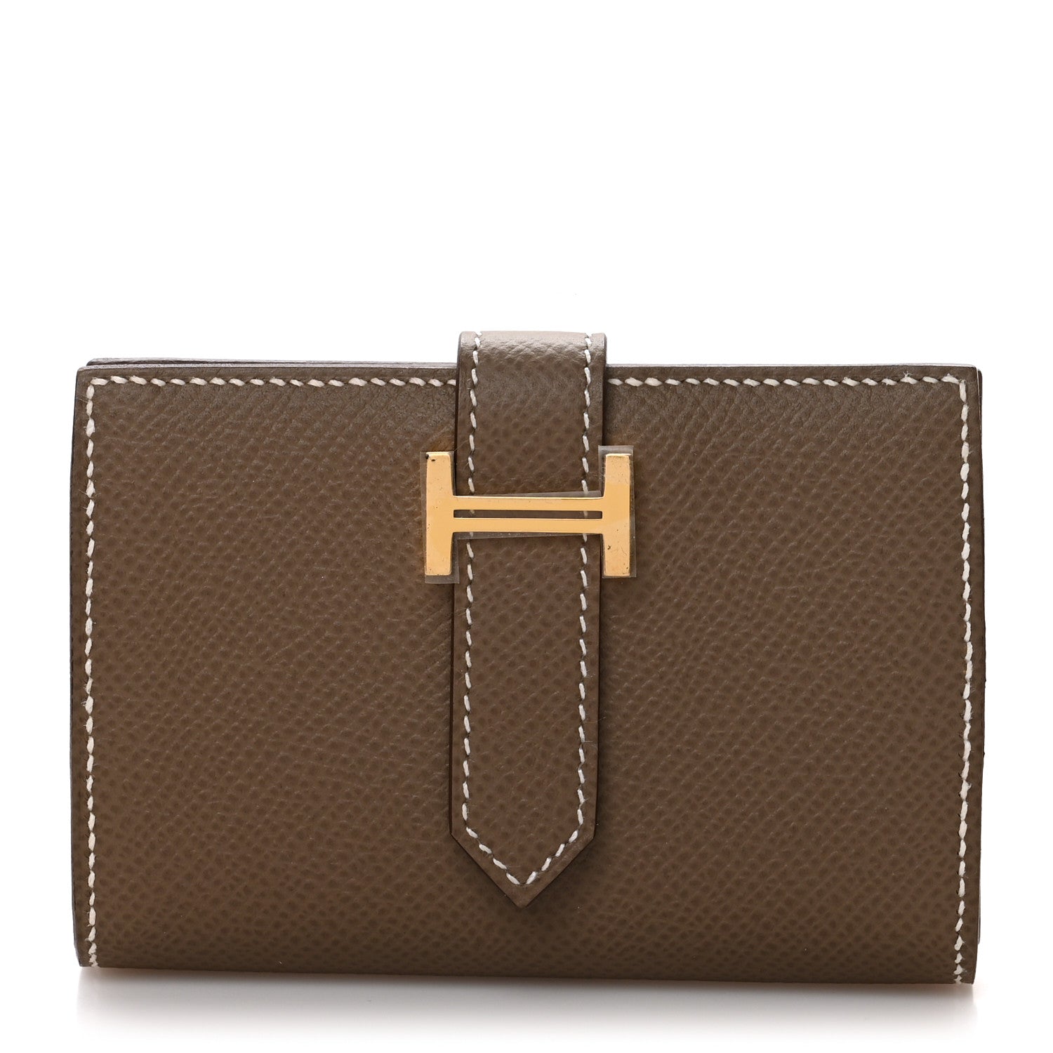 Hermes Epsom Mini Bearn Wallet Etoupe 1 of 9