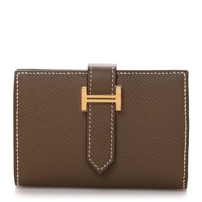 Hermes Epsom Mini Bearn Wallet Etoupe 1 of 9