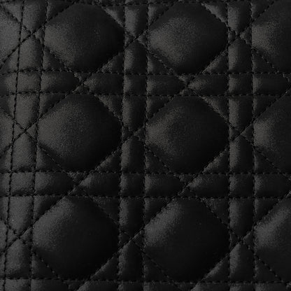 Christian Dior Satin Cannage Medium Lady Dior Black 10 of 10