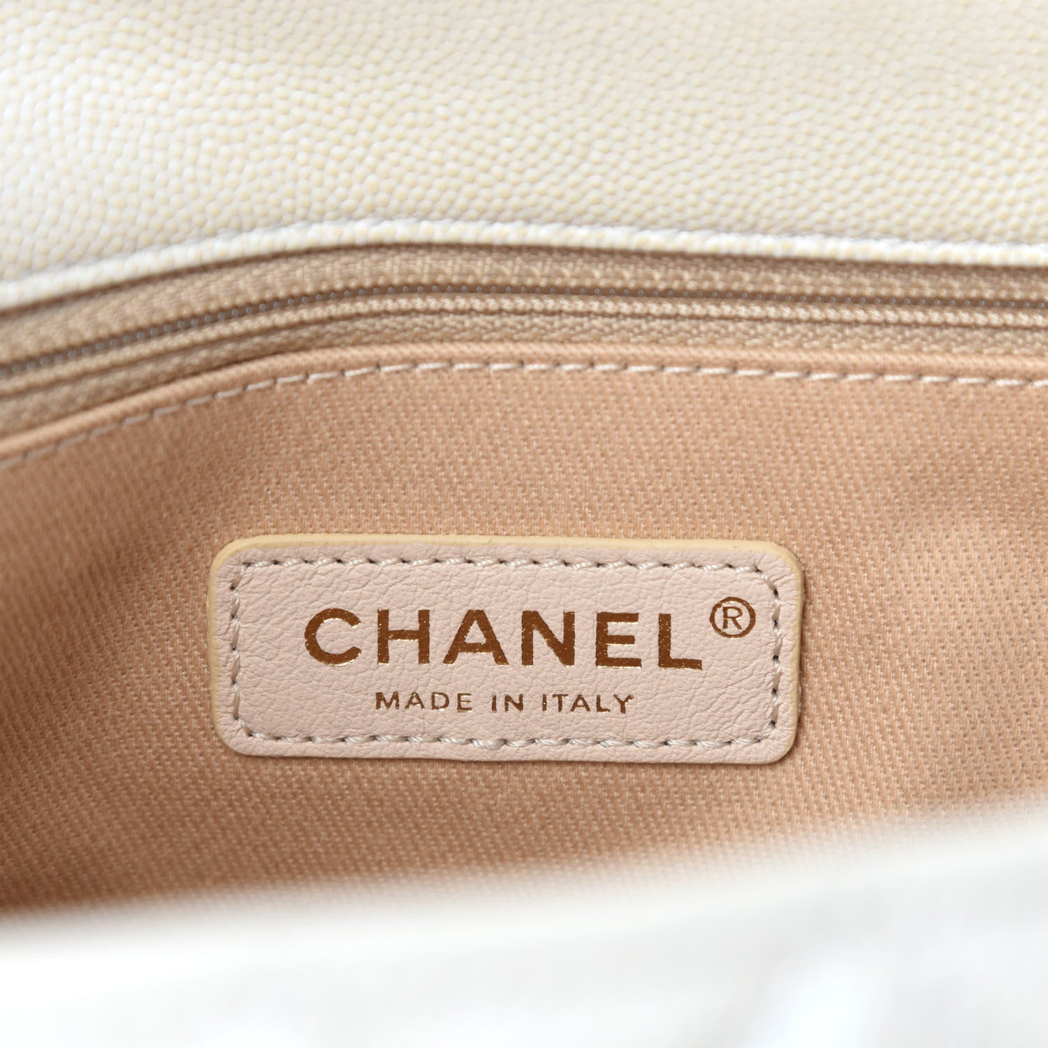 Chanel Iridescent Caviar Quilted Small Coco Handle Flap White 8 of 11