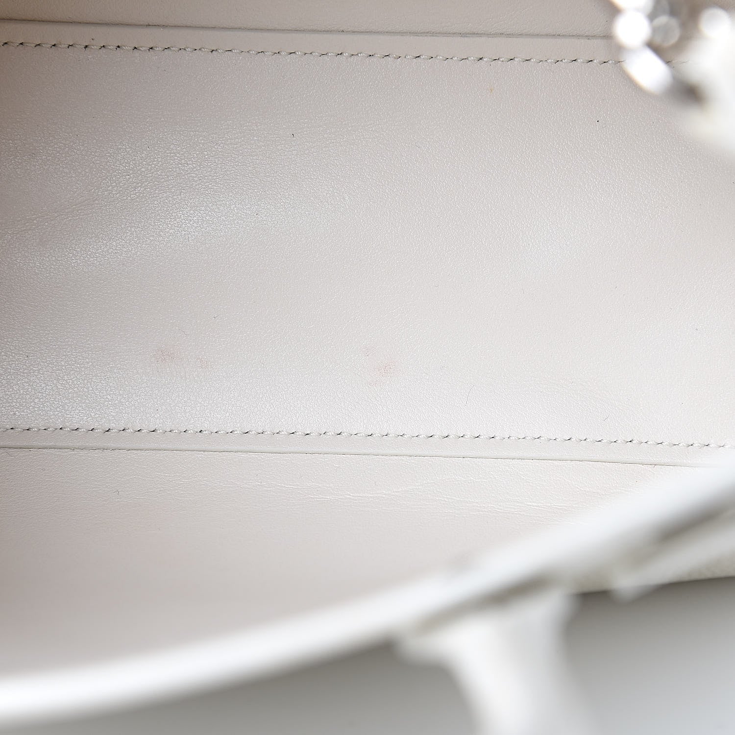 Saint Laurent Grained Calfskin Nano Sac de Jour Dove White 12 of 13