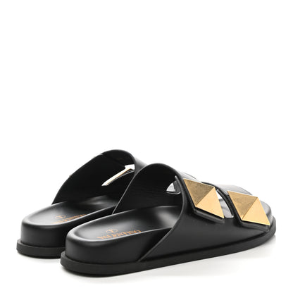 Valentino Garavani Nappa One Stud Slide Sandals 39 Black 4 of 9