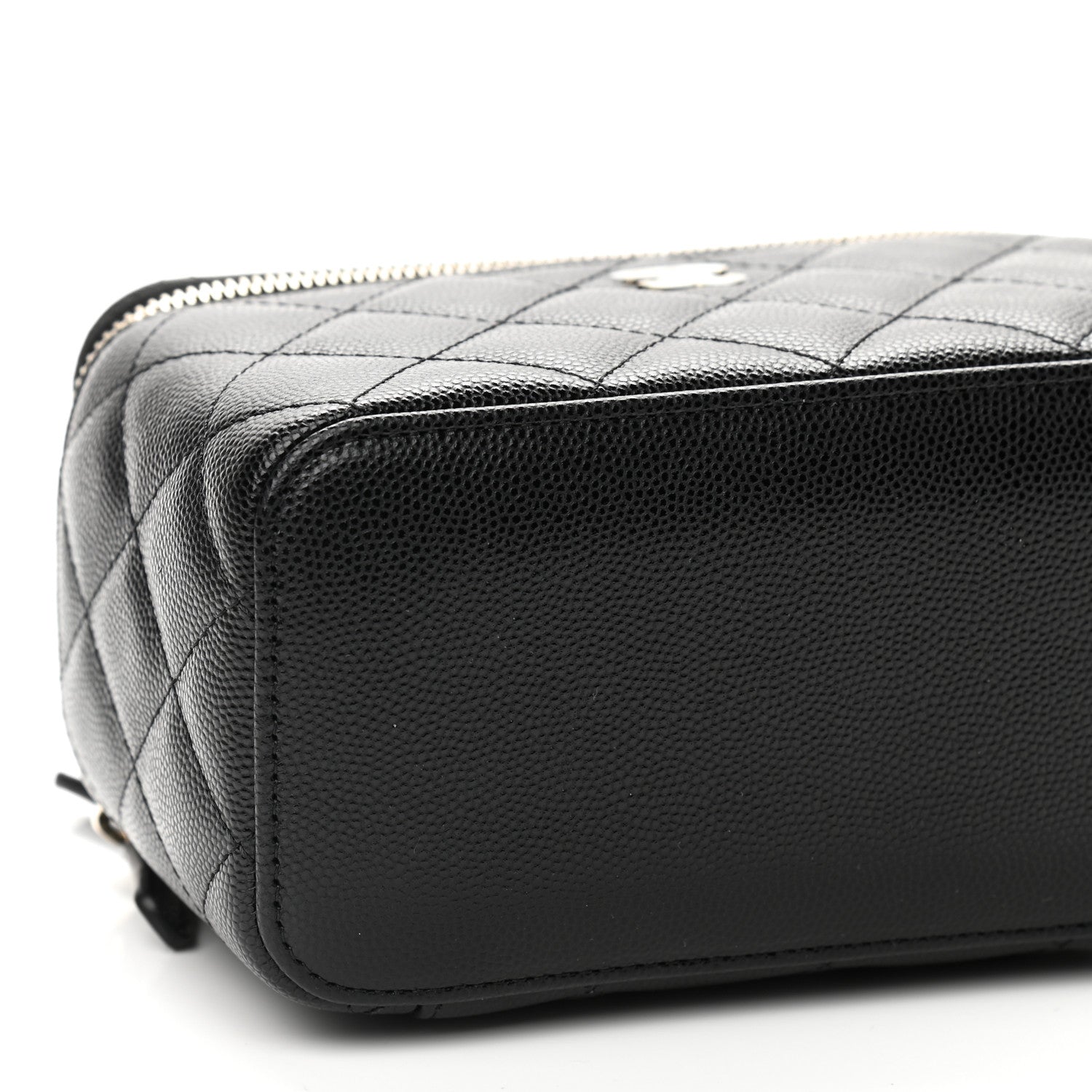 Chanel Caviar Quilted Small Vanity Case With Chain Black 8 of 9