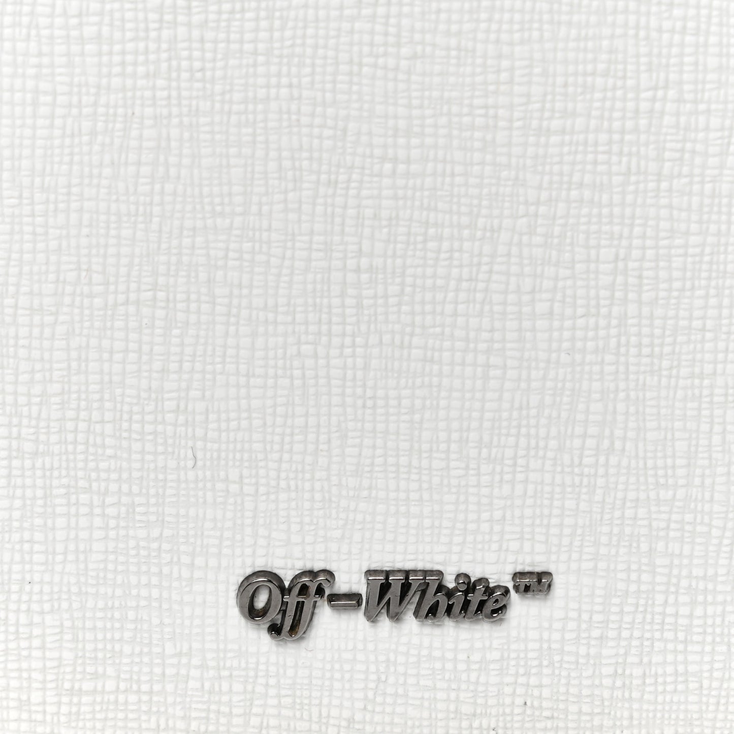 Saffiano Striped Diag Binder Flap Bag White Black